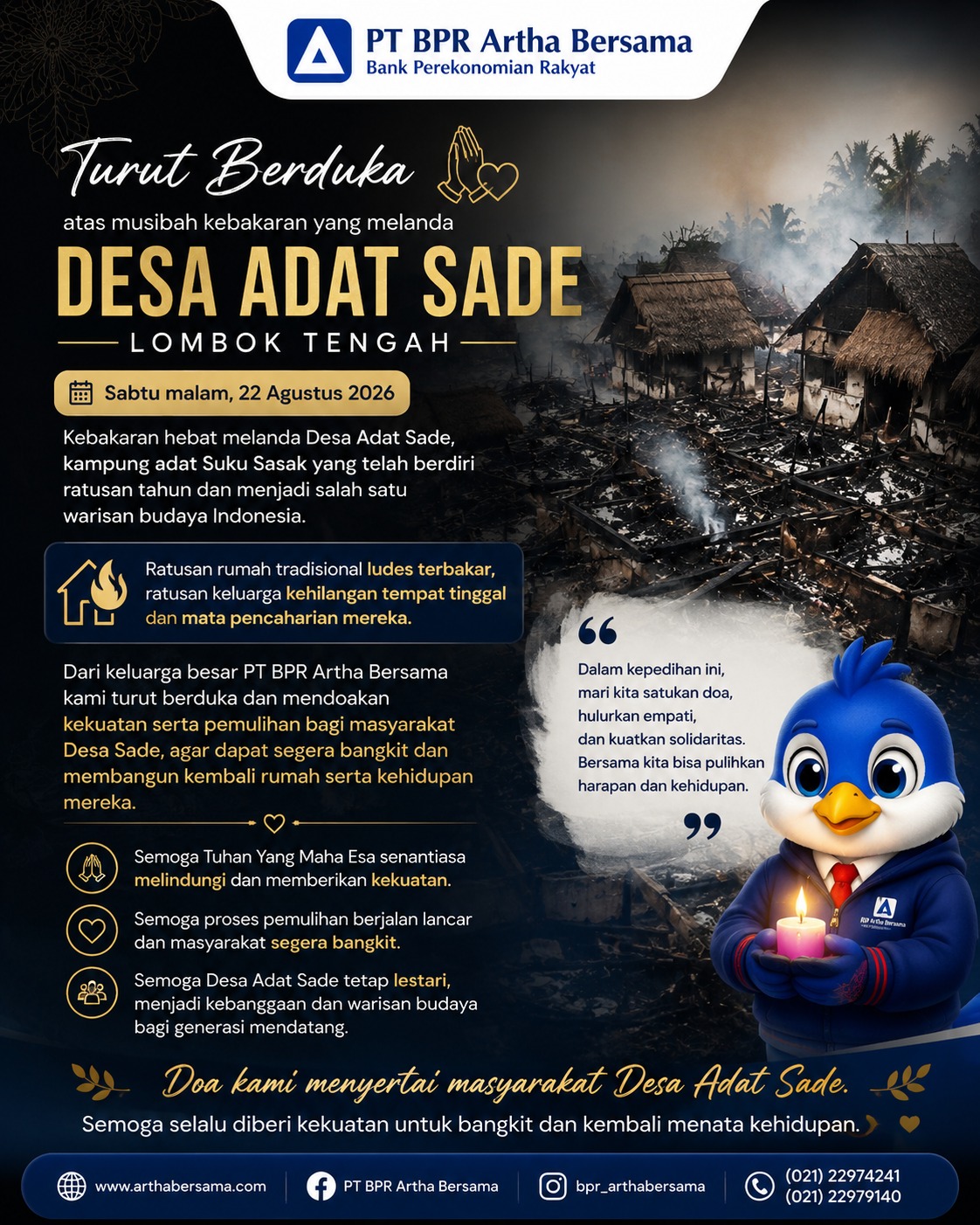 Kebakaran Desa Adat Sade